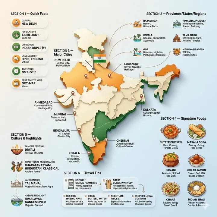 Ultra-clean Modern Country Infographic Poster