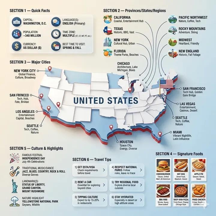 Ultra-clean Modern Country Infographic Poster