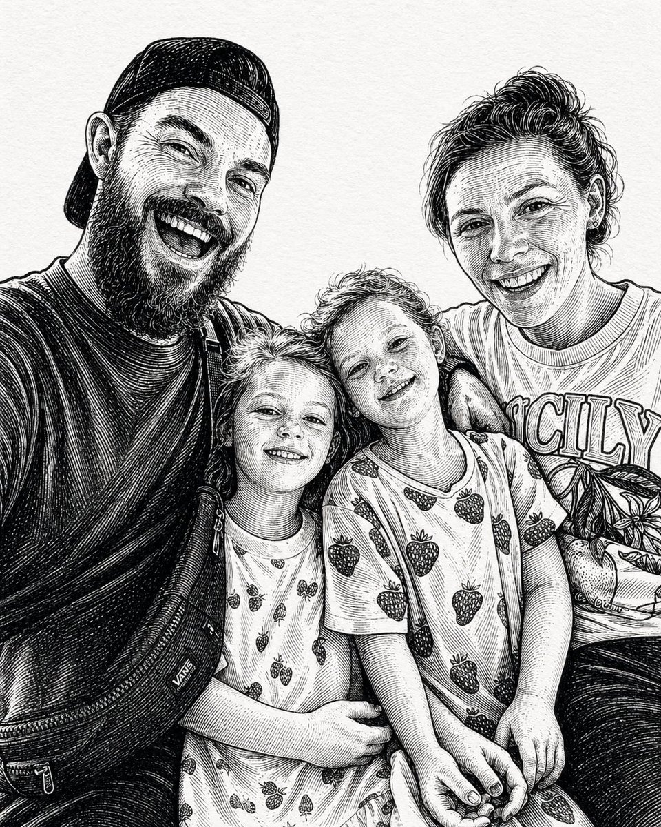 Woodcut/Linocut Style Photo Transformation