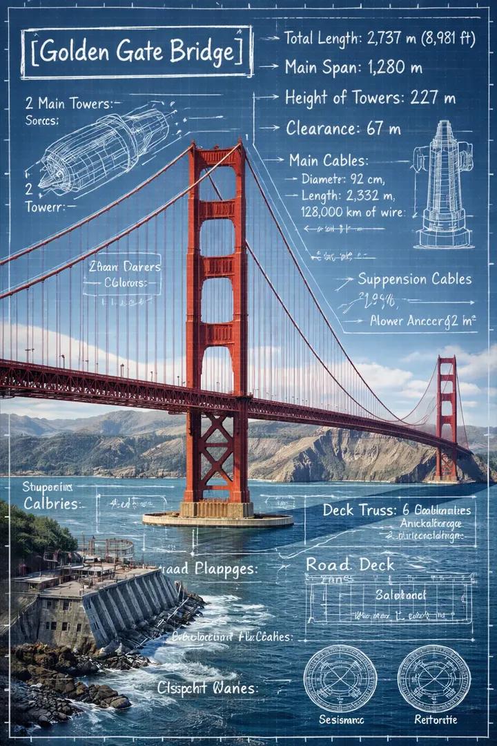 Landmark Blueprint Infographic Image