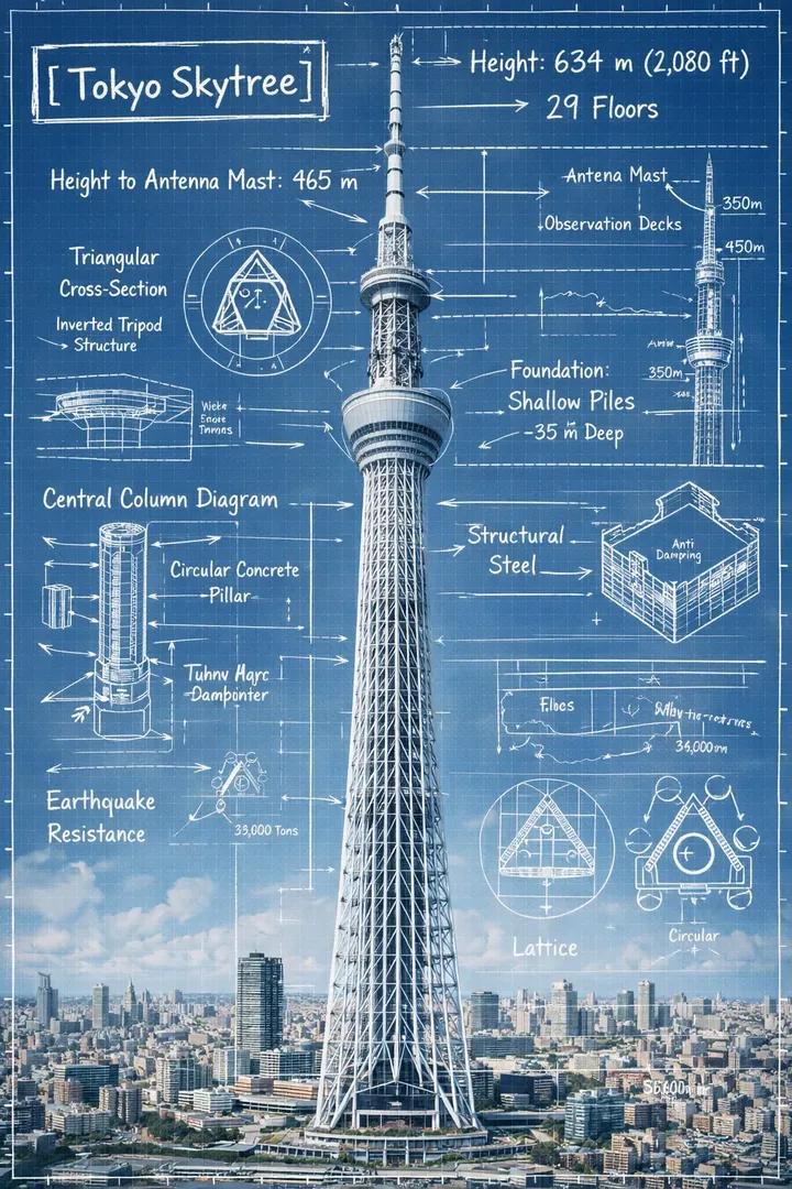 Landmark Blueprint Infographic Image