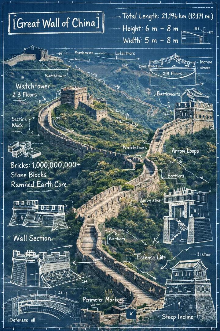 Landmark Blueprint Infographic Image