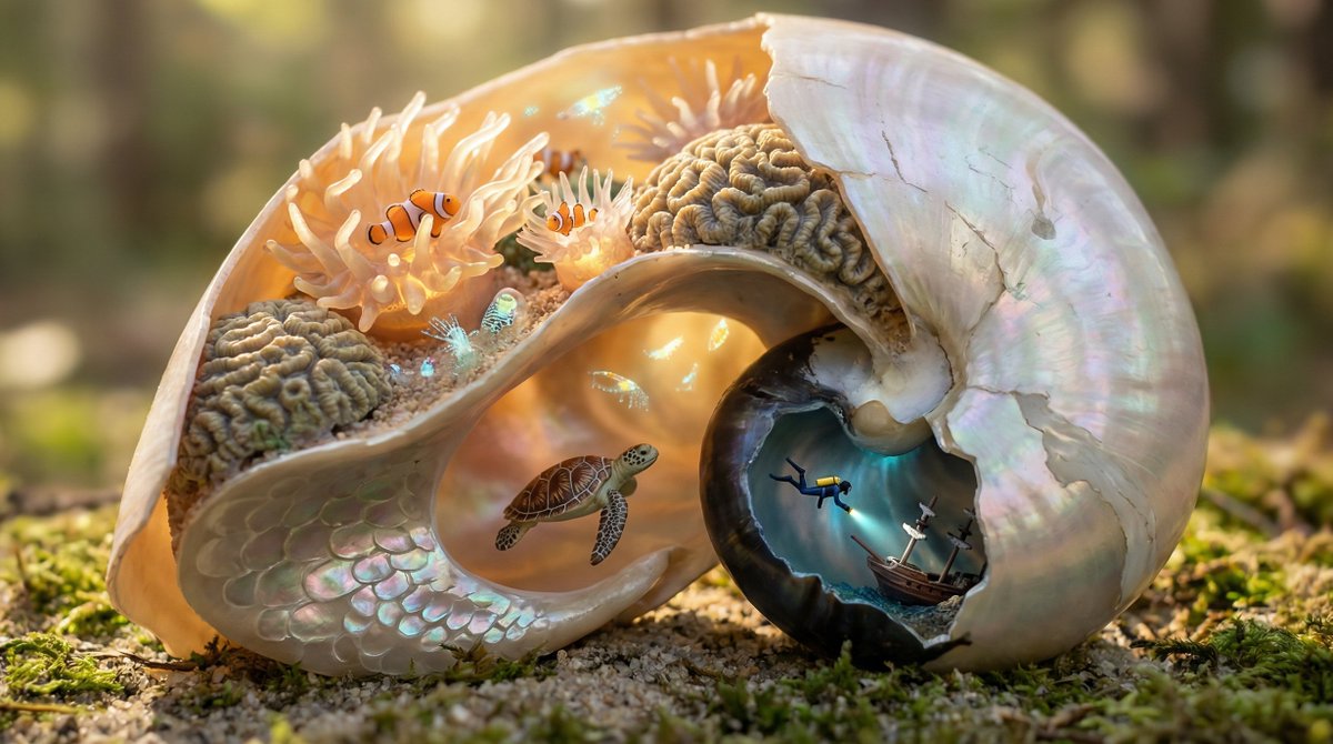 Miniature World Inside an Object, Macro Style