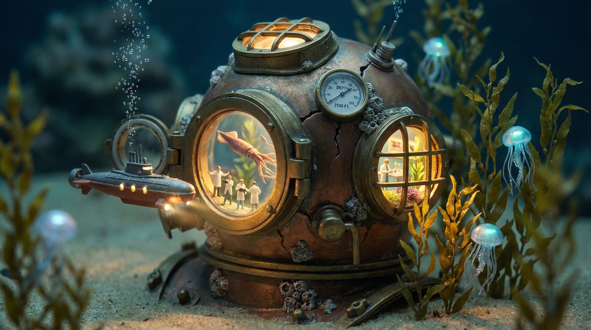 Miniature World Inside an Object, Macro Style