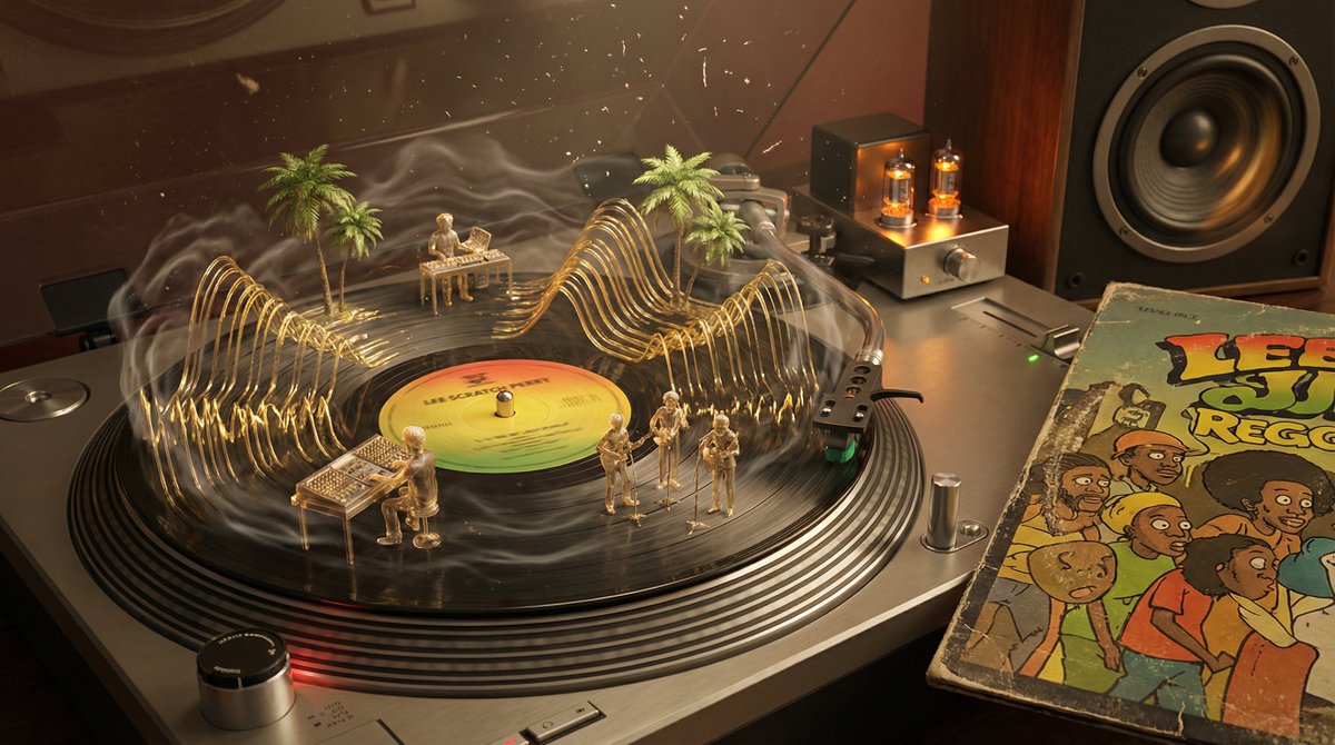 Vinyl Record Music Visualized as Sculptural Waveforms