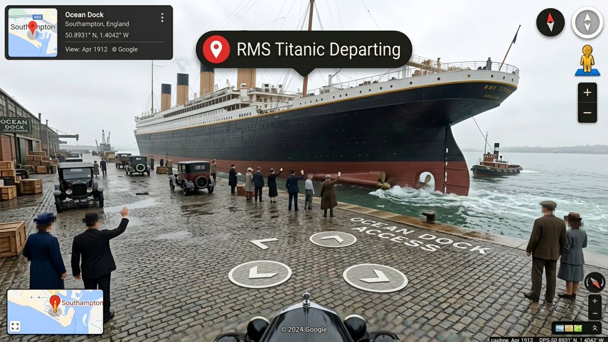 Google Street View Style AI Images