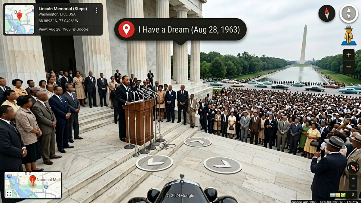 Google Street View Style AI Images