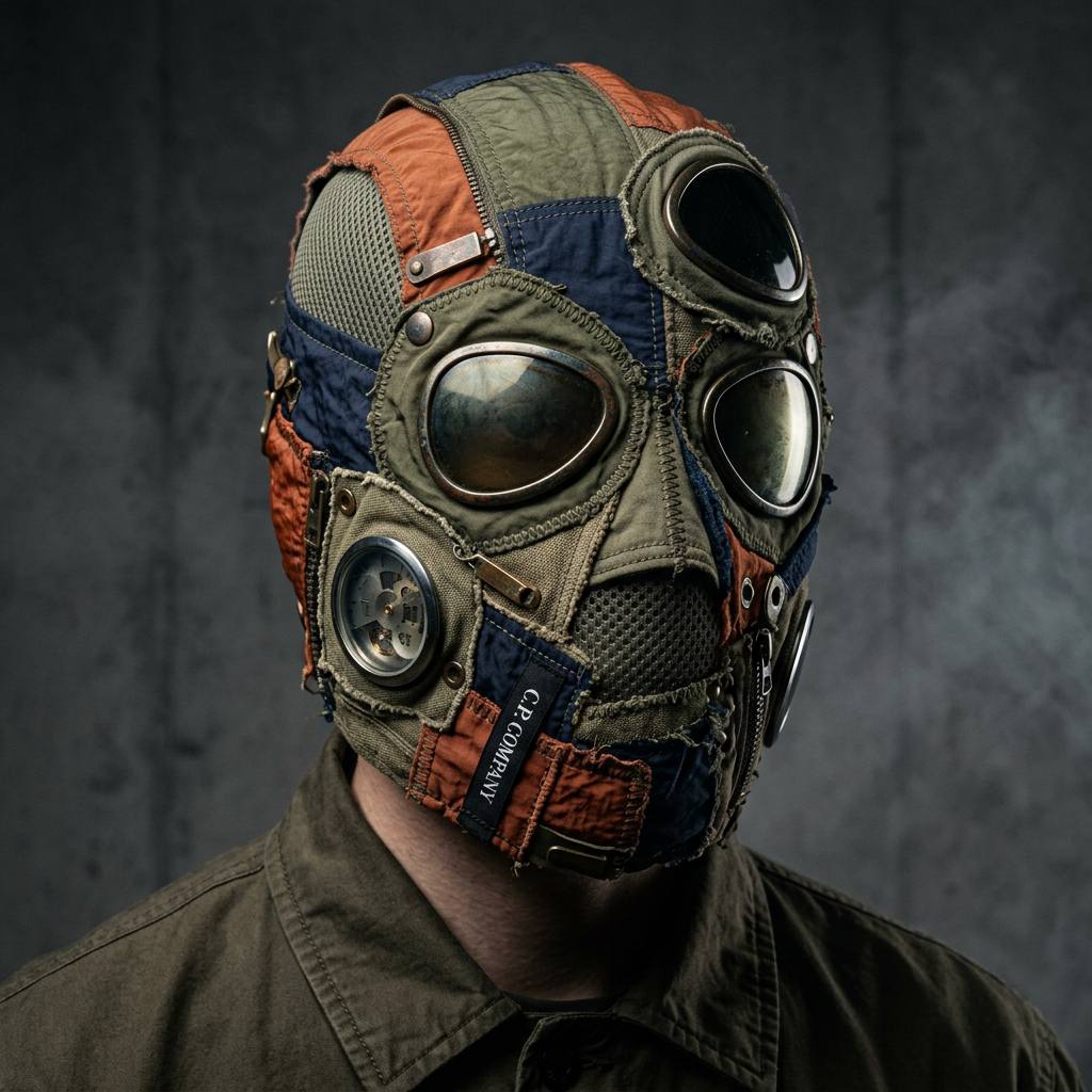 Hyperrealistic Editorial Photo of a Brand Identity Mask