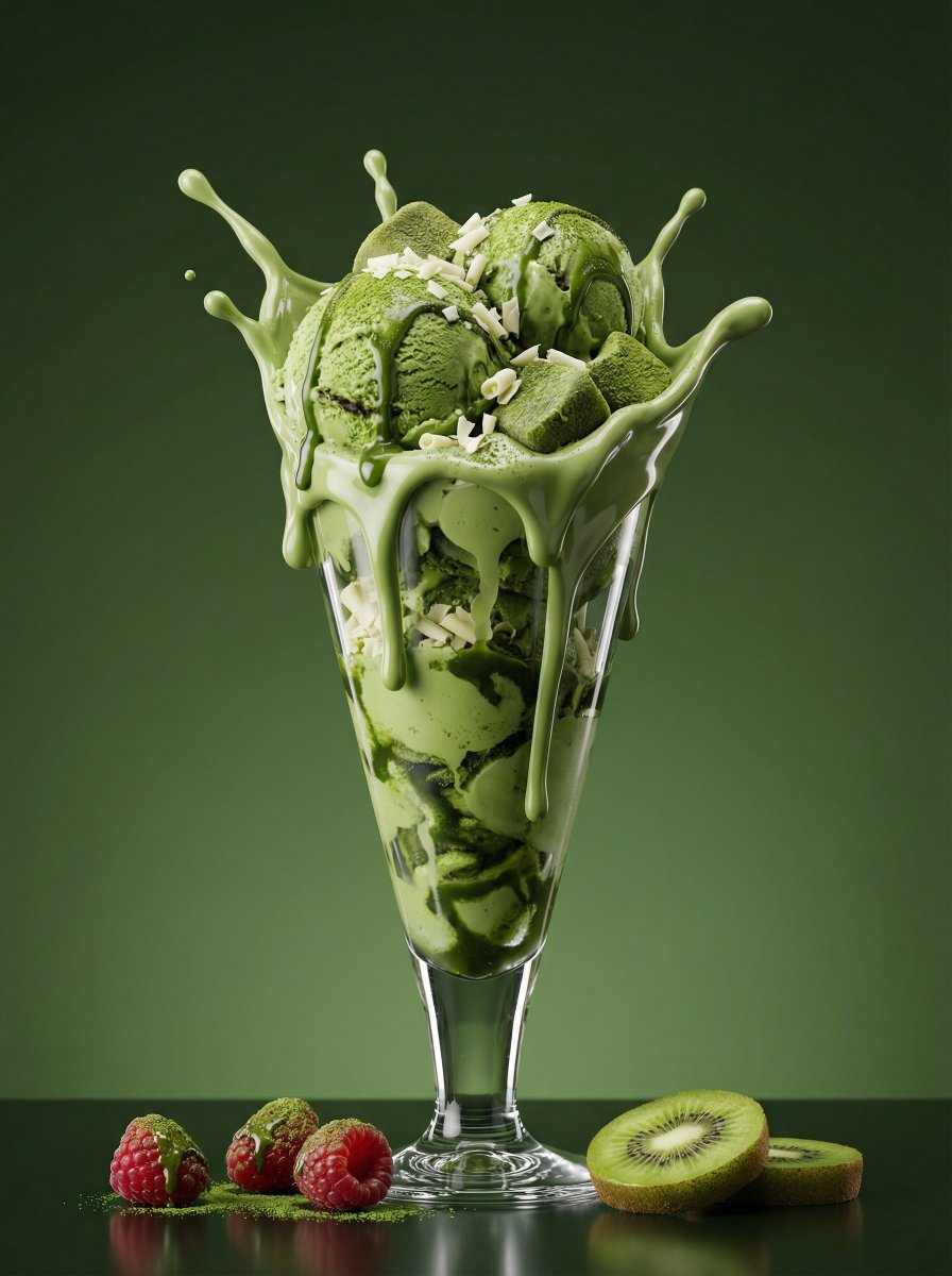 Hyper-realistic Ice Cream Sundae Dessert Poster