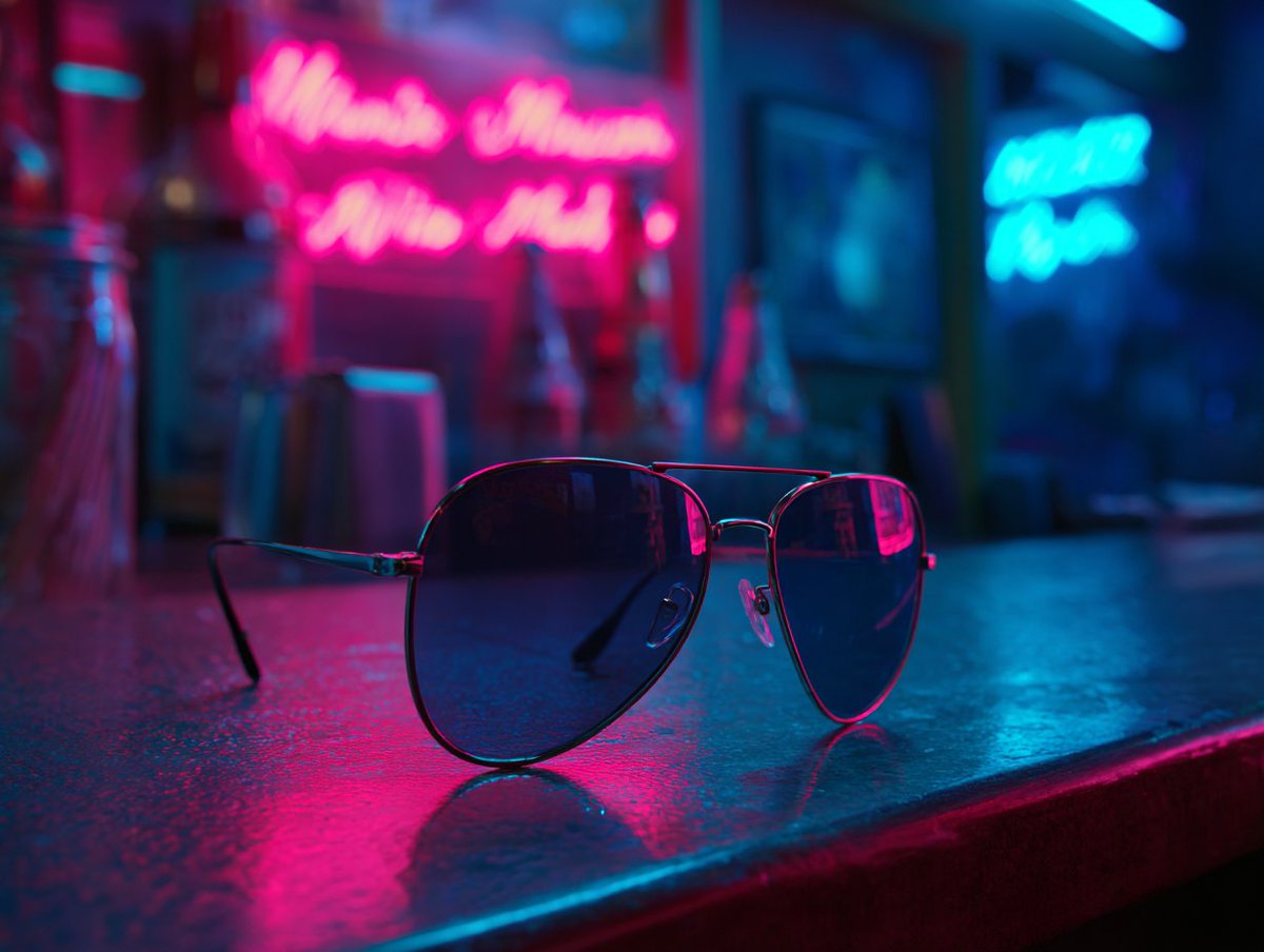 Neon Lit Product Photography with Urban Noir Aesthetic